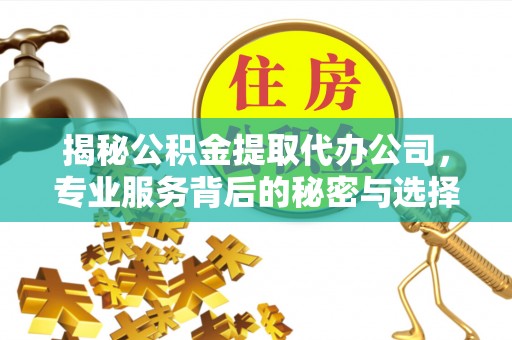安丘揭秘公积金提取代办公司，专业服务背后的秘密与选择指南